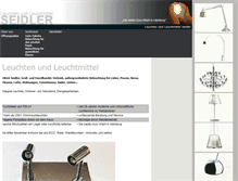 Tablet Screenshot of leuchten-seidler.tipdoo.de